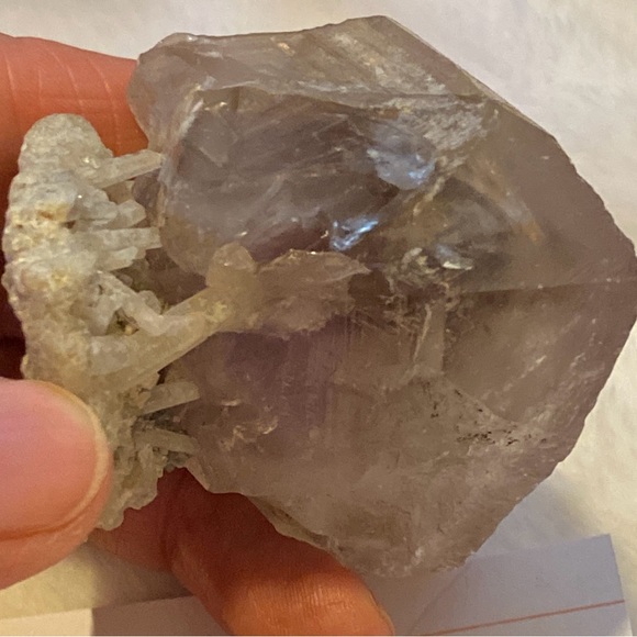 Natural purple fluorite on crystal matrix from Morocco-Updated photos added - Picture 8 of 16